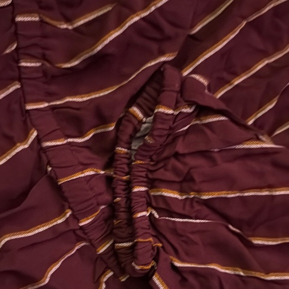 Old Navy Women's Maroon Striped Long Sleeve Dress Size M - Picture 6 of 7